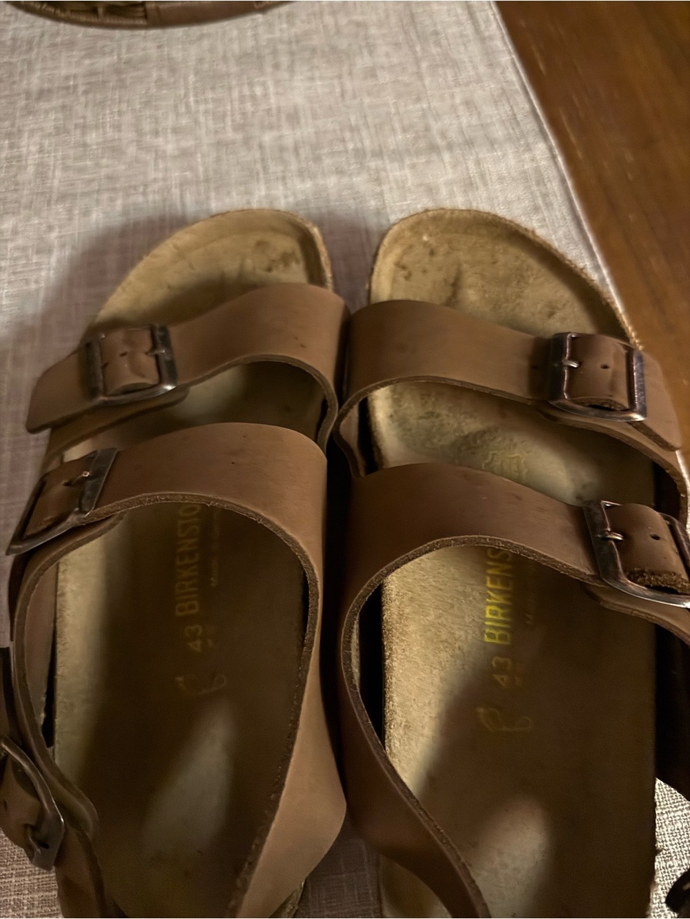 Birkenstock Men’s Arizona Two-Strap Sandals — Brown
